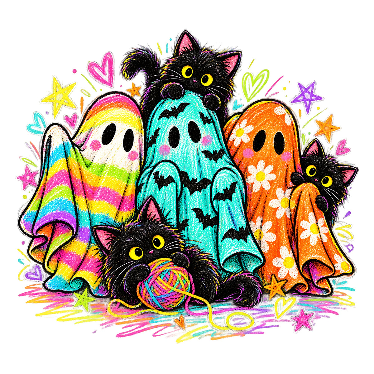 Retro Halloween Sublimation PNG Mega Bundle - 43 Designs