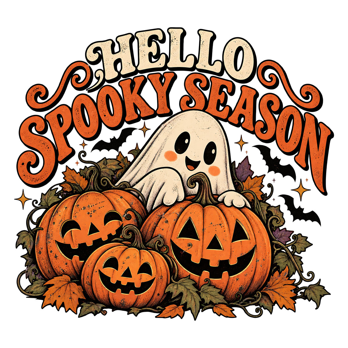 Retro Halloween Sublimation PNG Mega Bundle - 43 Designs