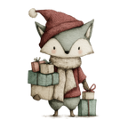 25 Whimsical Christmas PNG Clipart Bundle