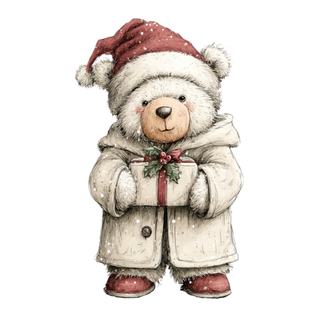 25 Whimsical Christmas PNG Clipart Bundle