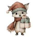 25 Whimsical Christmas PNG Clipart Bundle