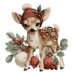 25 Whimsical Christmas PNG Clipart Bundle