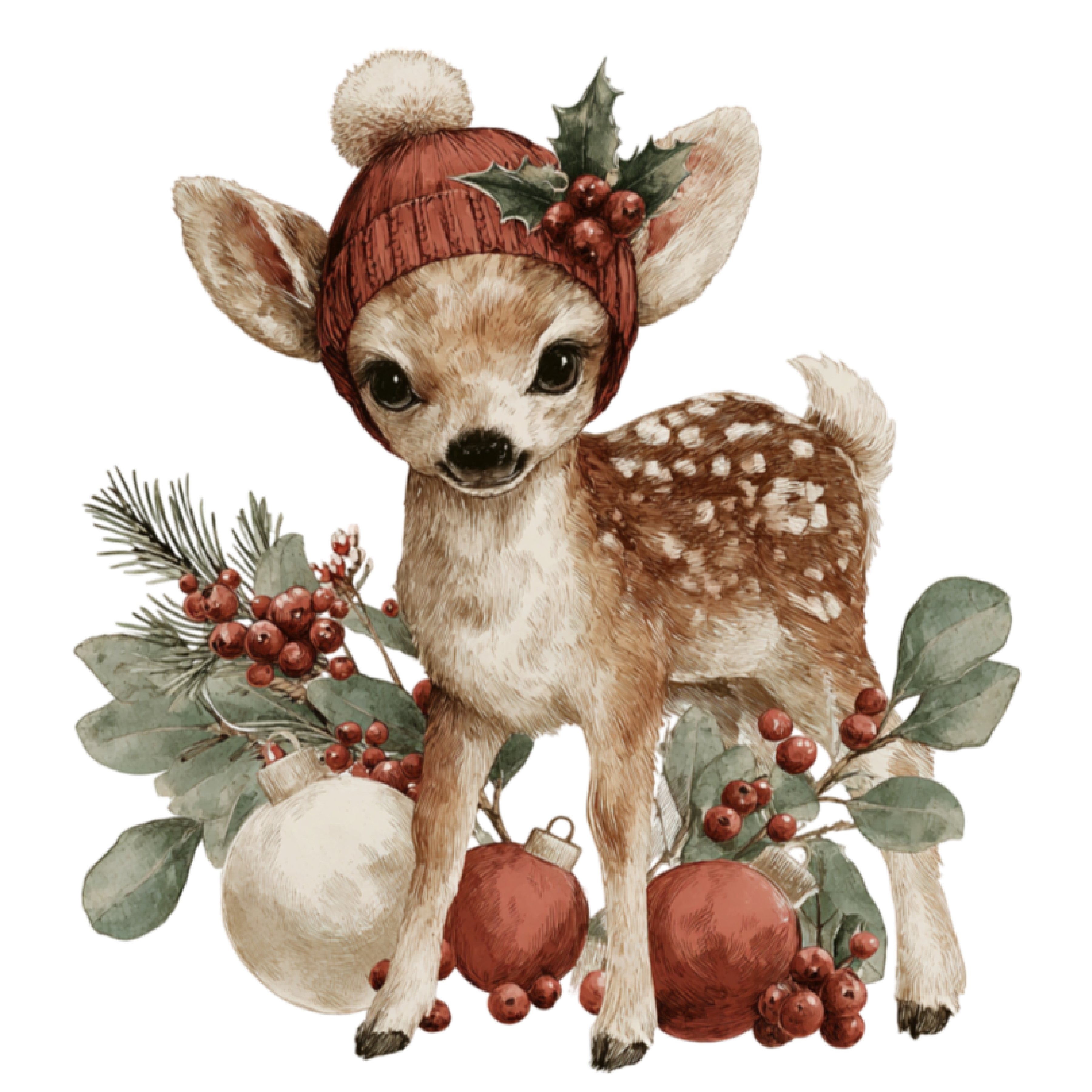 25 Whimsical Christmas PNG Clipart Bundle
