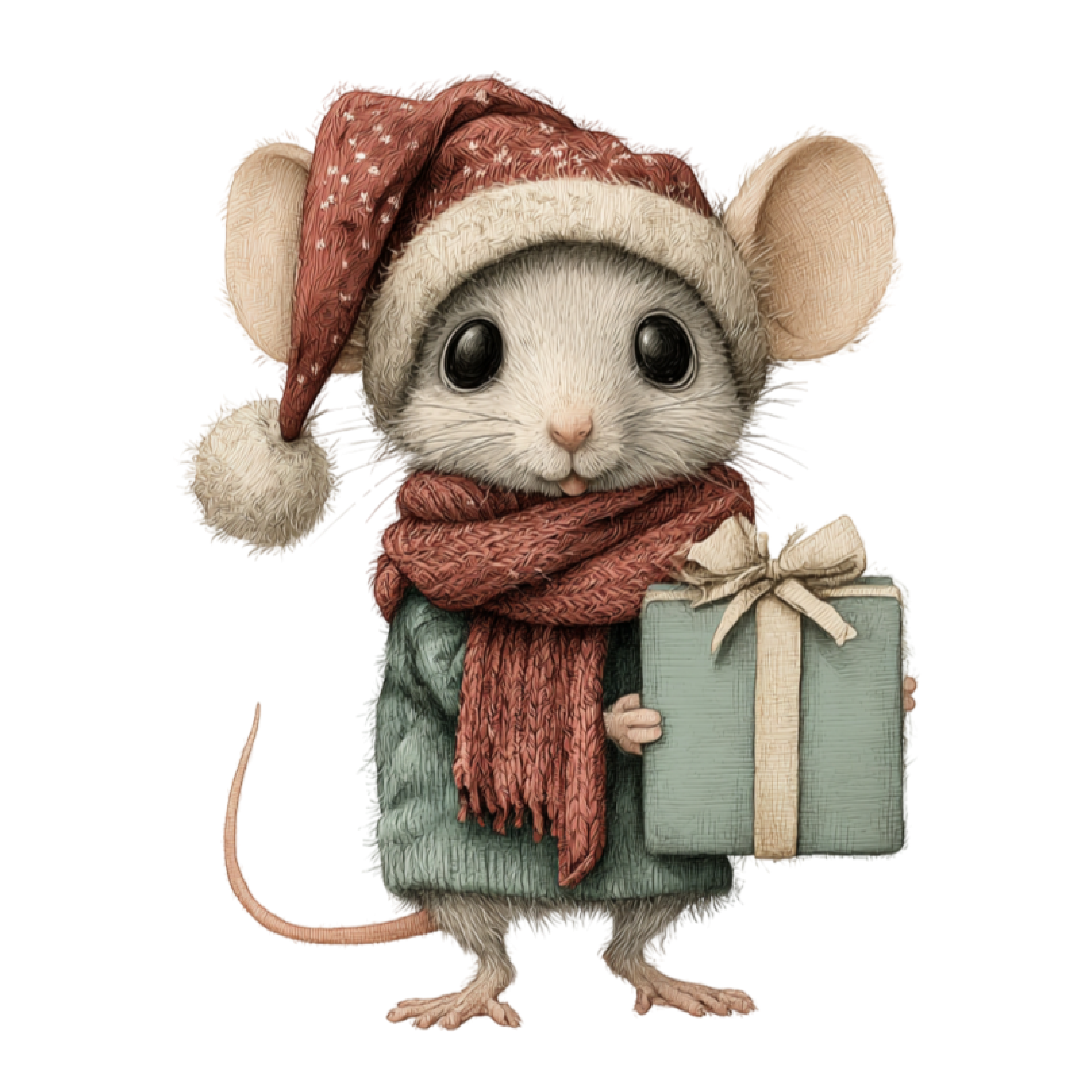 25 Whimsical Christmas PNG Clipart Bundle