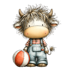 20 Watercolor Summer Cow PNG Clipart