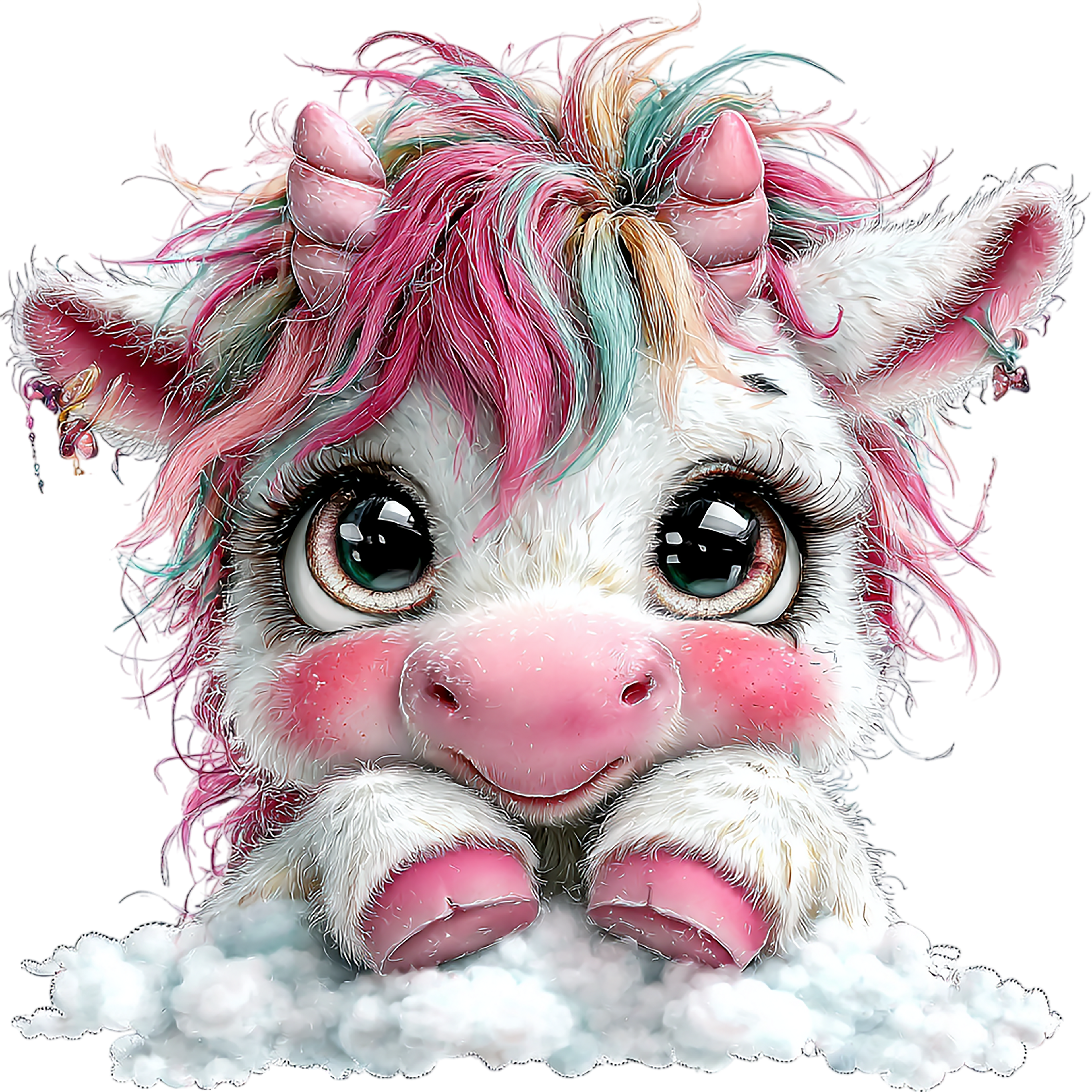 20 Baby Unicorns Sublimation Clipart PNG Bundle