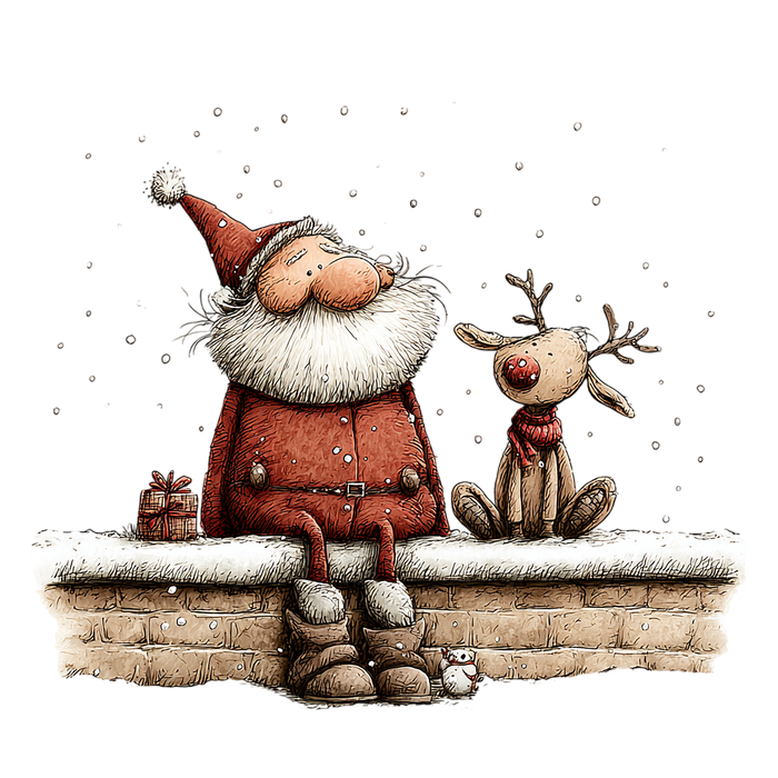 20 Santa Reindeer Christmas PNG Clipart Bundle
