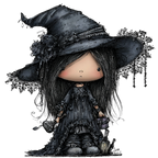 20 Whimsical Summer Witch PNG Clipart