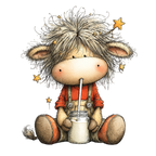 20 Watercolor Summer Cow PNG Clipart