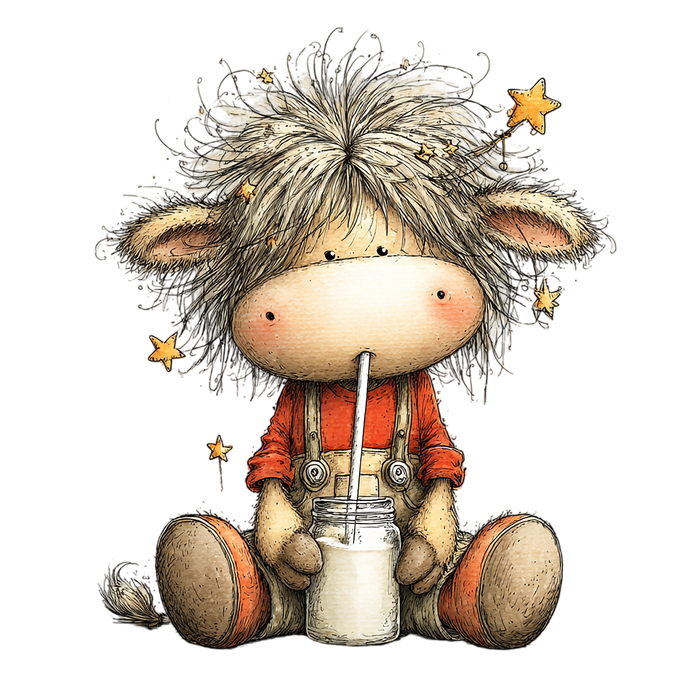 20 Watercolor Summer Cow PNG Clipart