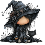 20 Whimsical Summer Witch PNG Clipart