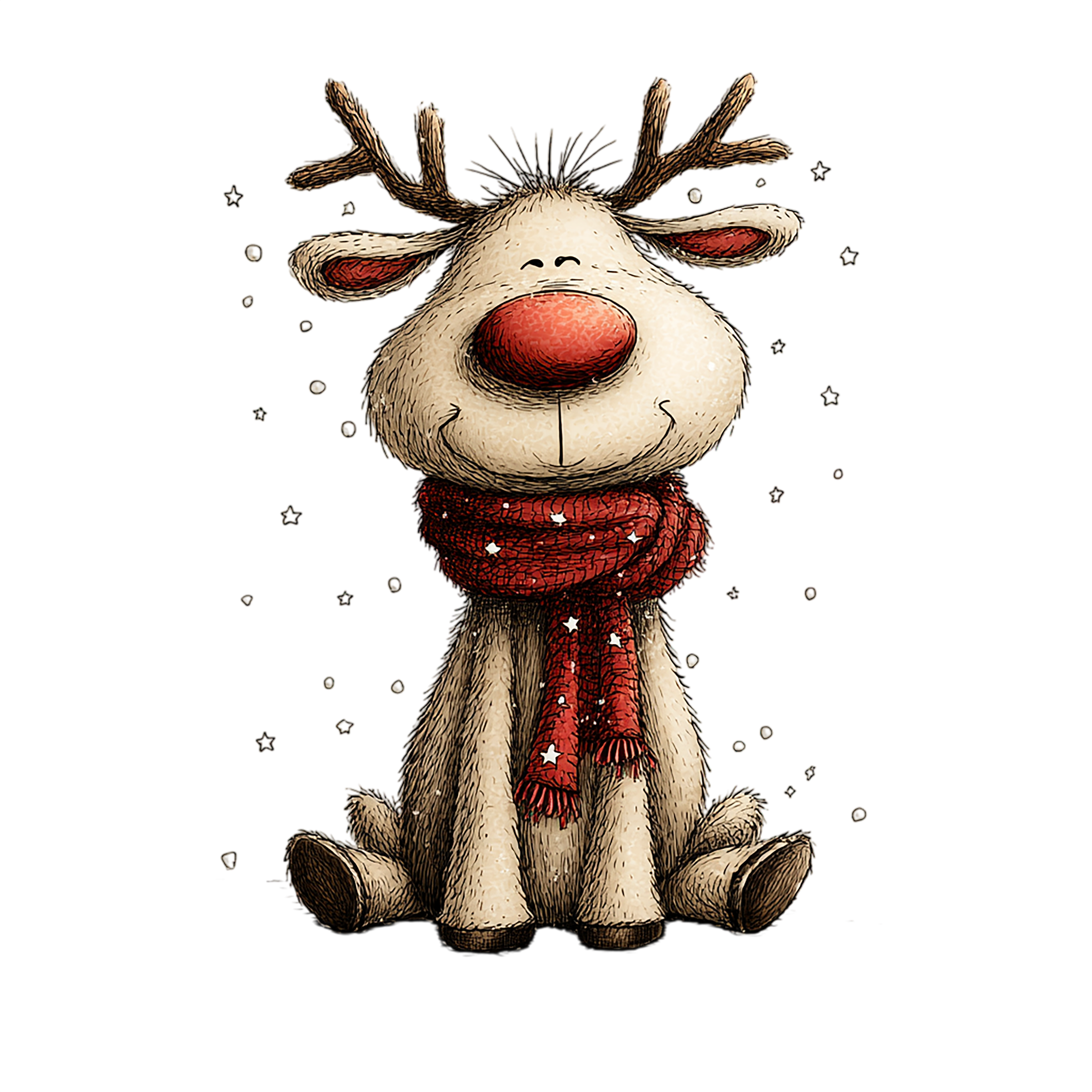 20 Santa Reindeer Christmas PNG Clipart Bundle