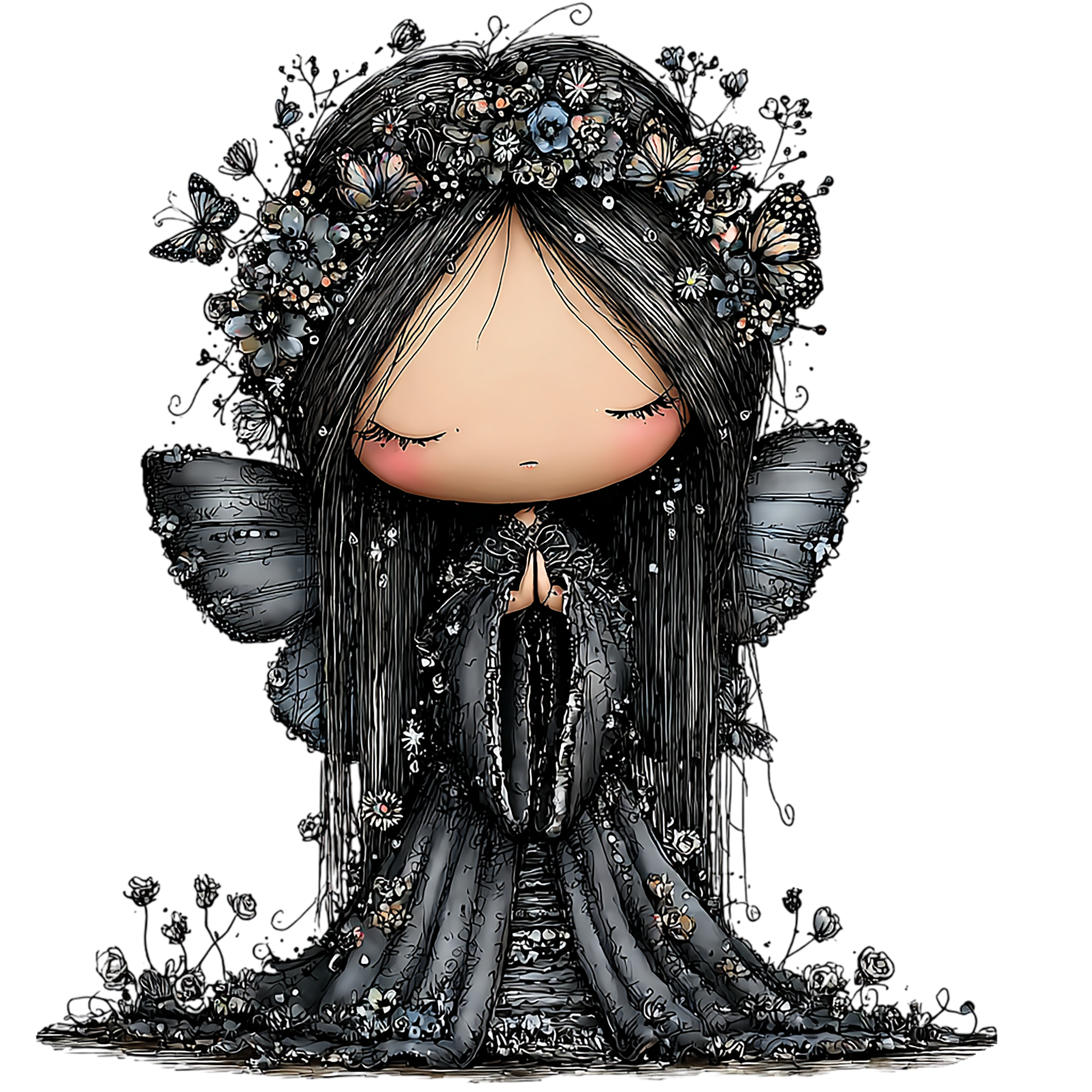 20 Whimsical Summer Witch PNG Clipart