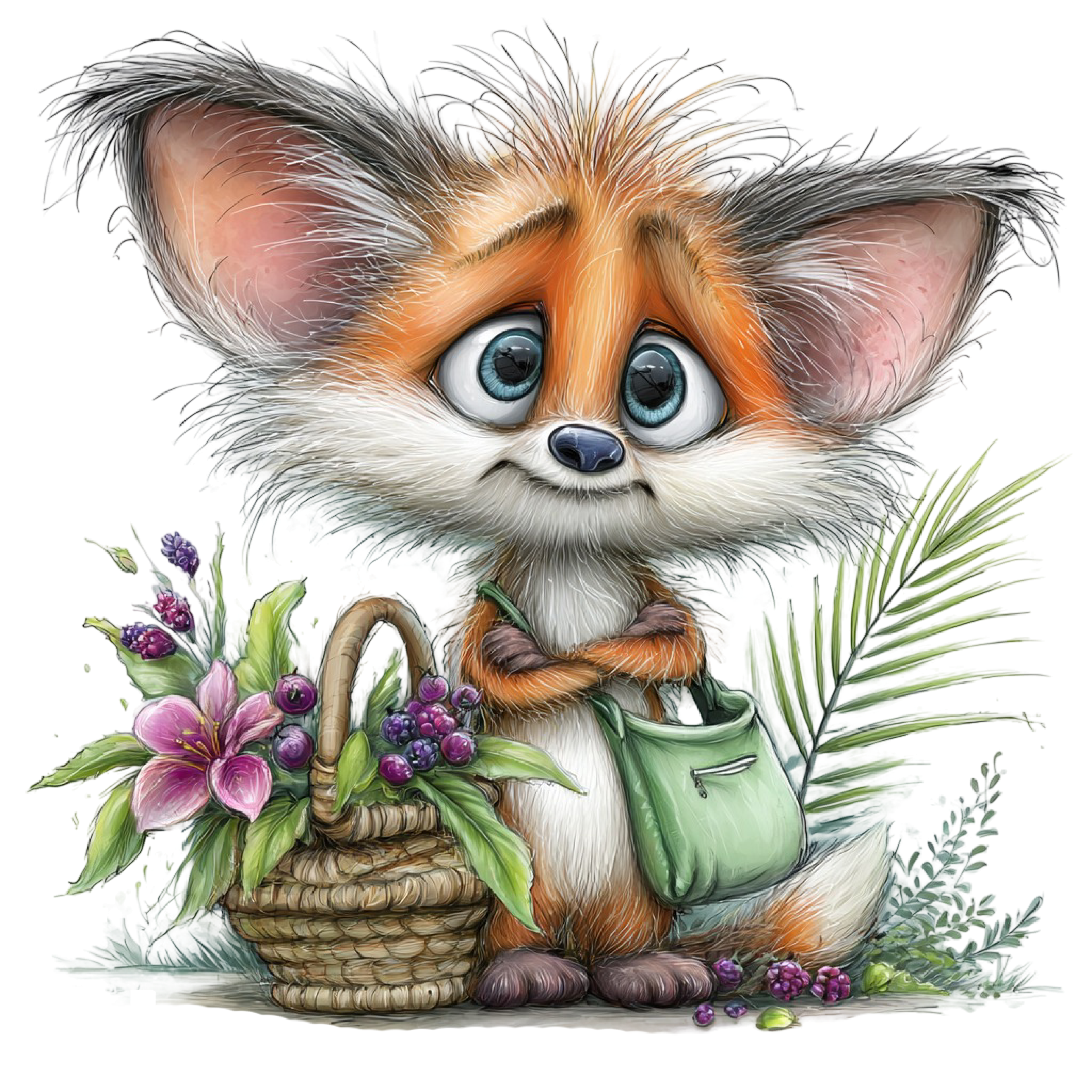 98 Baby Jungle Animals PNG Clipart Bundle