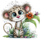 98 Baby Jungle Animals PNG Clipart Bundle
