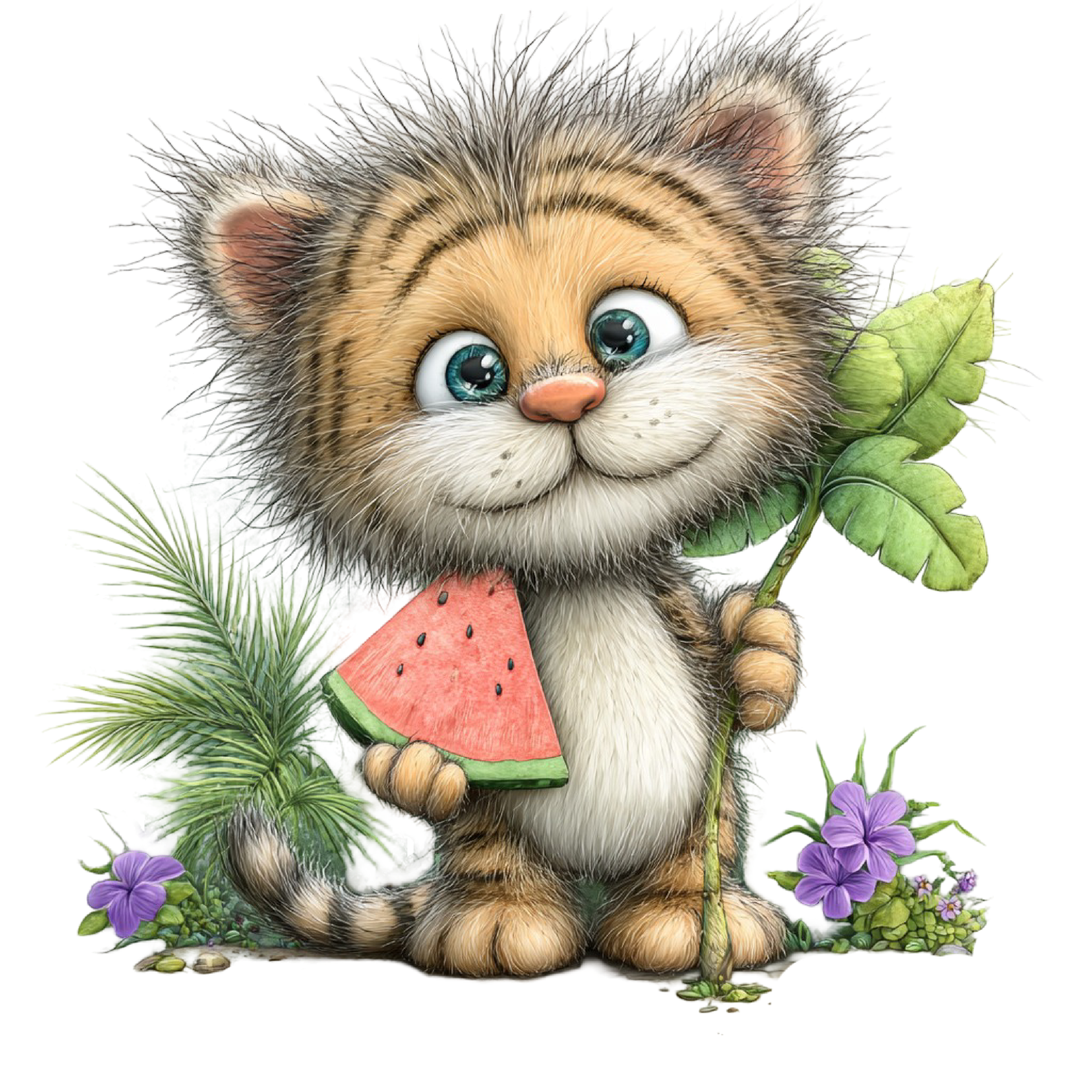 98 Baby Jungle Animals PNG Clipart Bundle