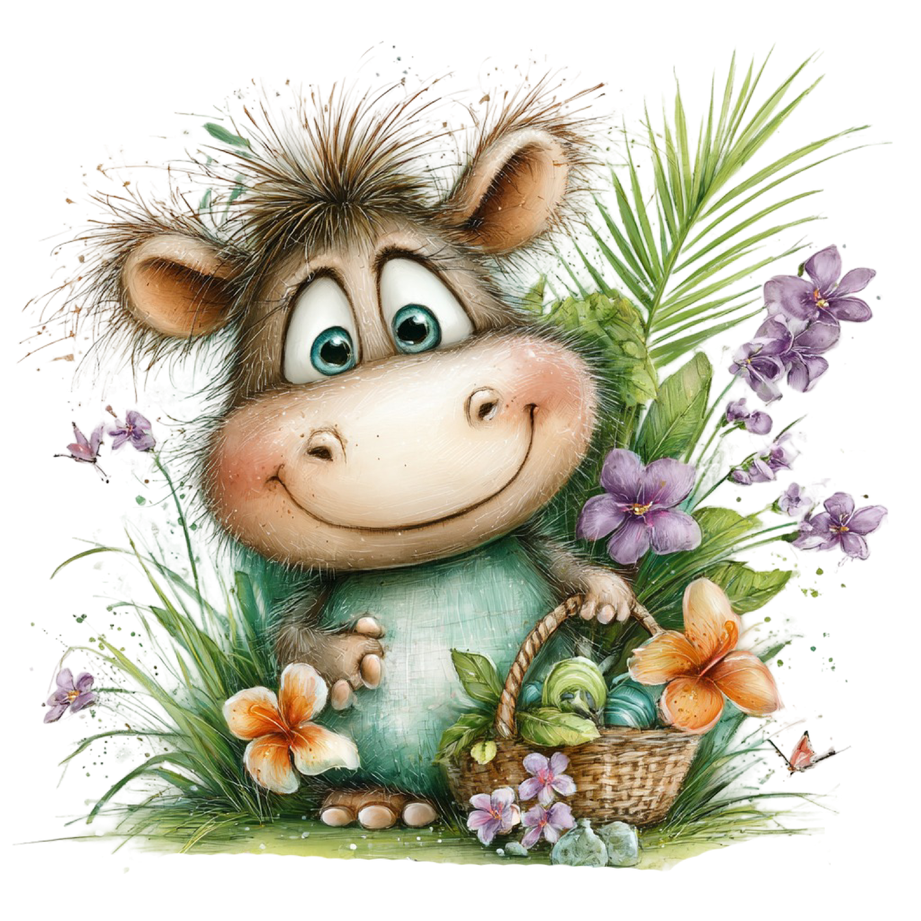 98 Baby Jungle Animals PNG Clipart Bundle