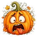 30 Funny Halloween Pumpkin PNG Clipart Bundle