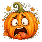 30 Funny Halloween Pumpkin PNG Clipart Bundle