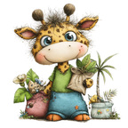 98 Baby Jungle Animals PNG Clipart Bundle