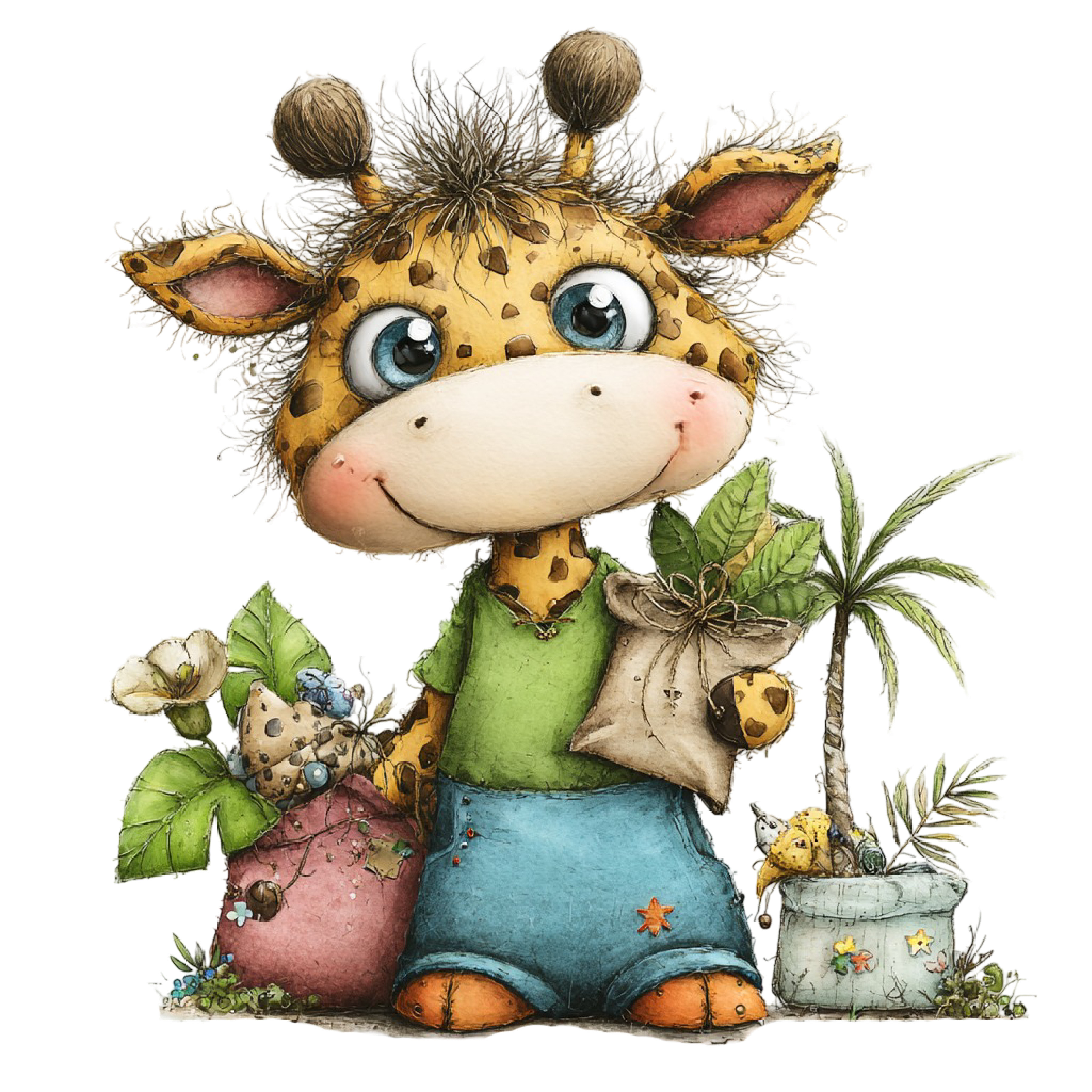 98 Baby Jungle Animals PNG Clipart Bundle