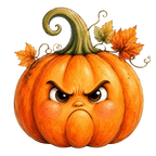 30 Funny Halloween Pumpkin PNG Clipart Bundle