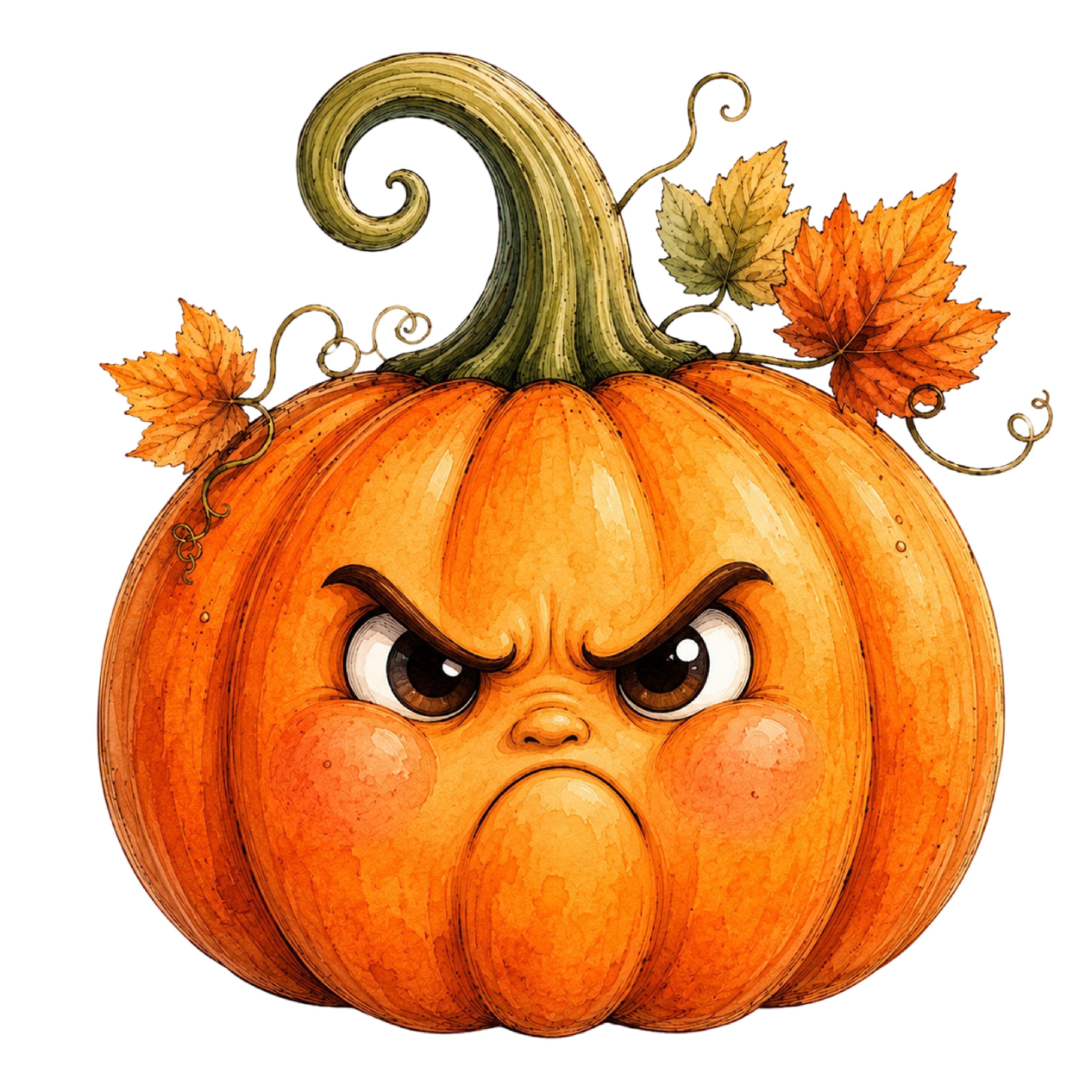 30 Funny Halloween Pumpkin PNG Clipart Bundle