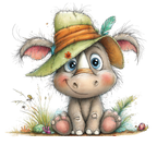 98 Baby Jungle Animals PNG Clipart Bundle