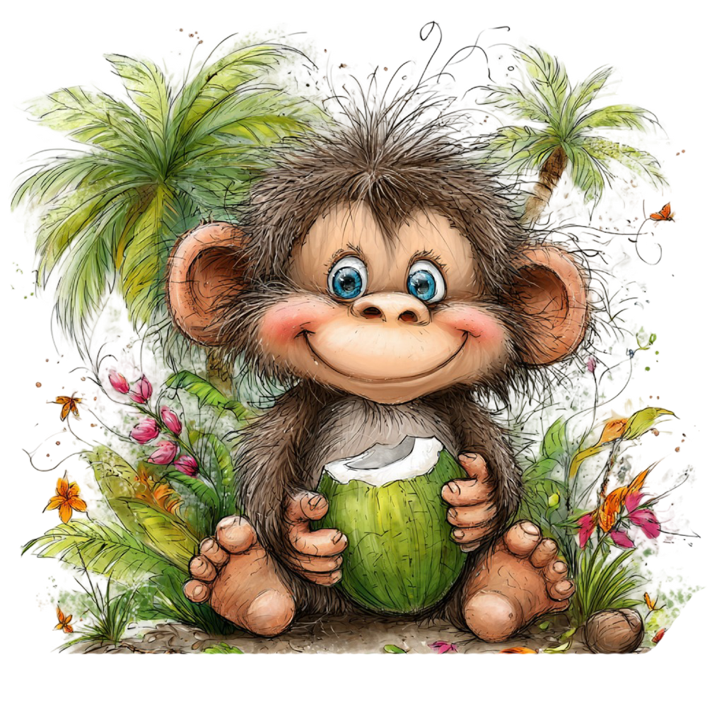 98 Baby Jungle Animals PNG Clipart Bundle