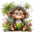 98 Baby Jungle Animals PNG Clipart Bundle