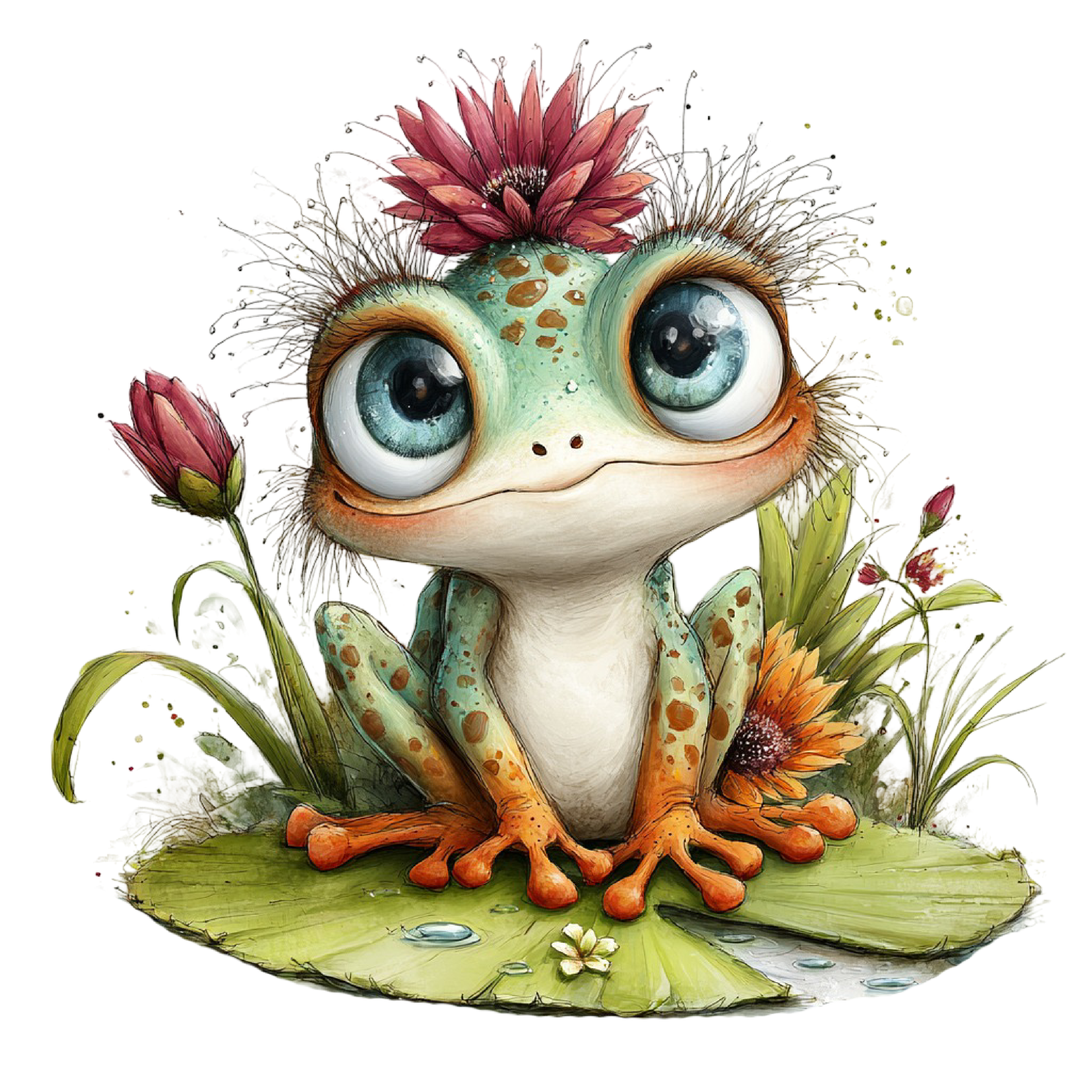 98 Baby Jungle Animals PNG Clipart Bundle