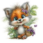 98 Baby Jungle Animals PNG Clipart Bundle