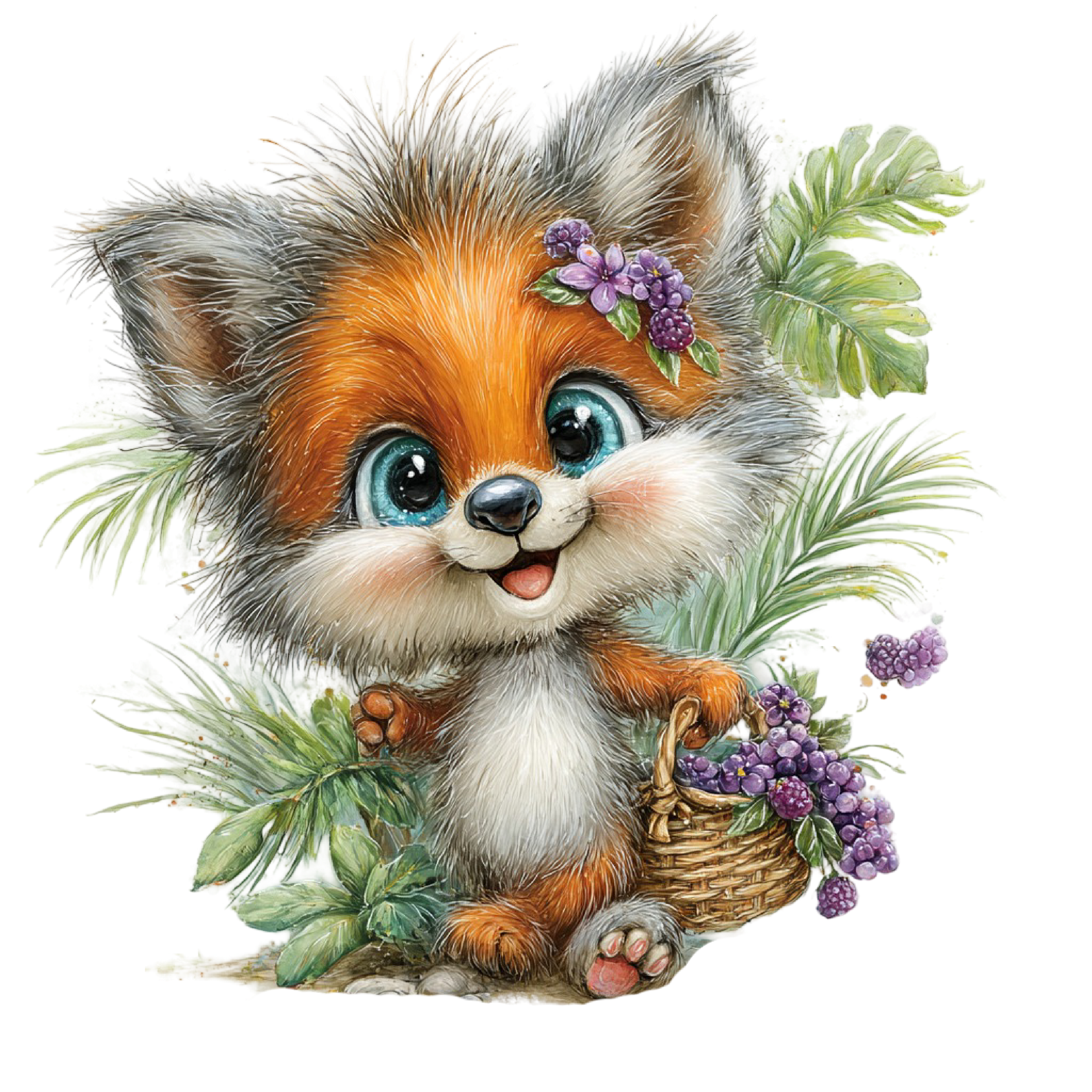 98 Baby Jungle Animals PNG Clipart Bundle