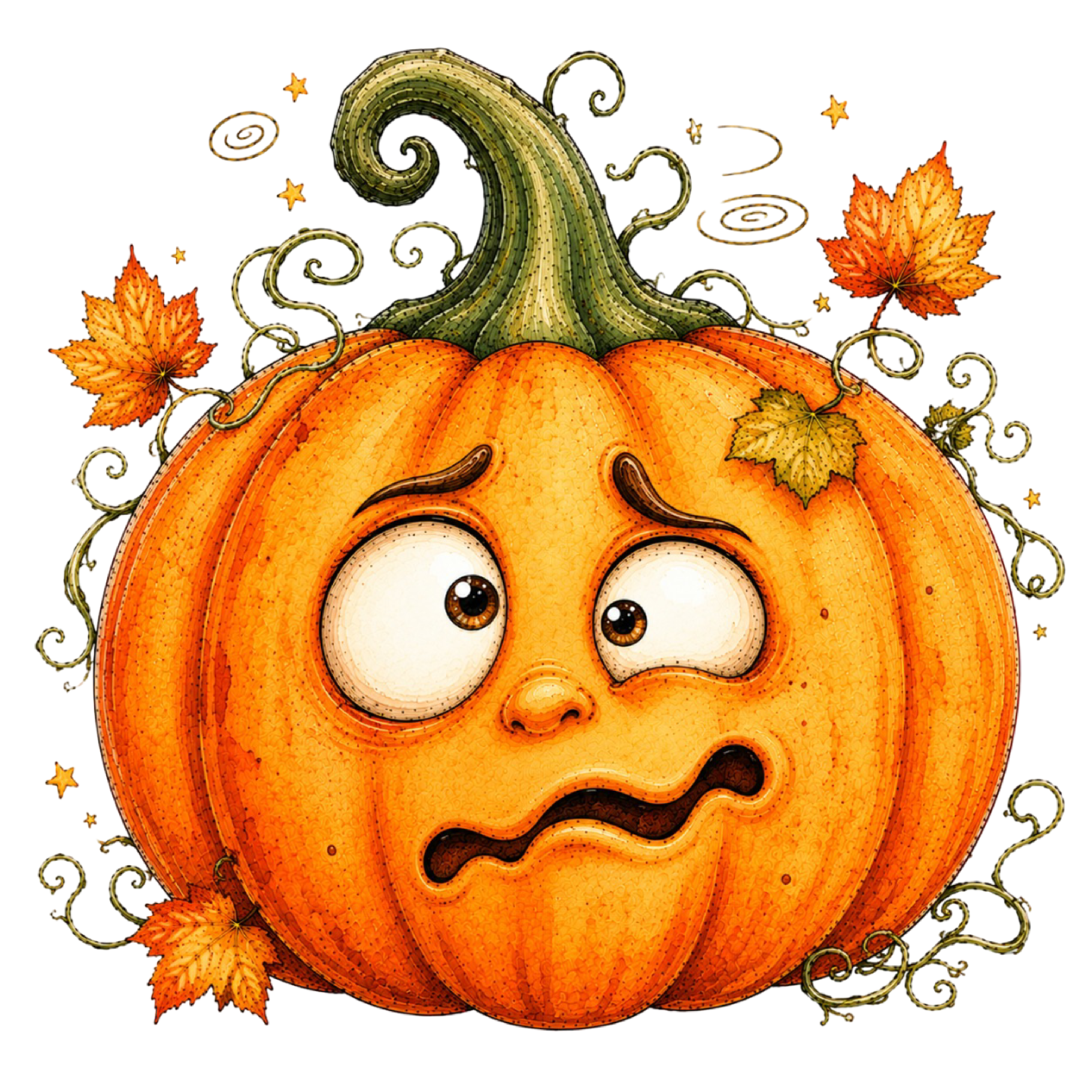 30 Funny Halloween Pumpkin PNG Clipart Bundle