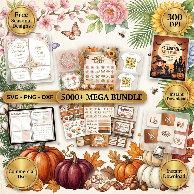 5,000+ Designs in One Creative Mega Bundle