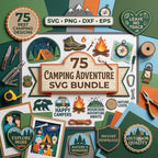 75 Camping Adventure SVG Bundle