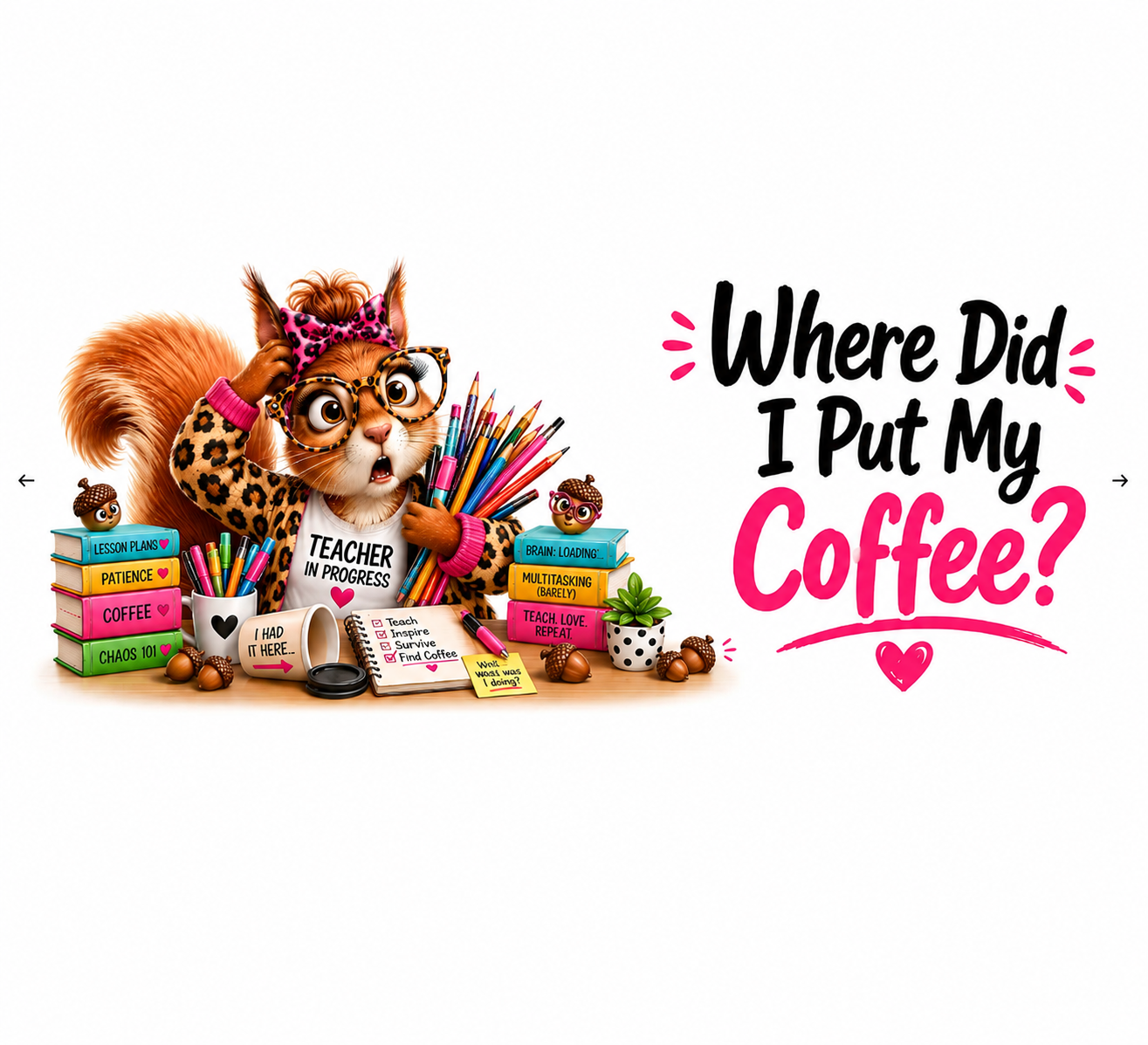 20 Funny Teacher Mug Wrap PNG Bundle Designs