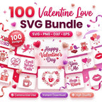 8 Valentine Love SVG Bundle