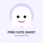 Free Cute Ghost SVG illustrated digital product preview