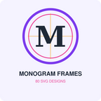 80 Family Monogram Frame Bundle illustrated digital product preview