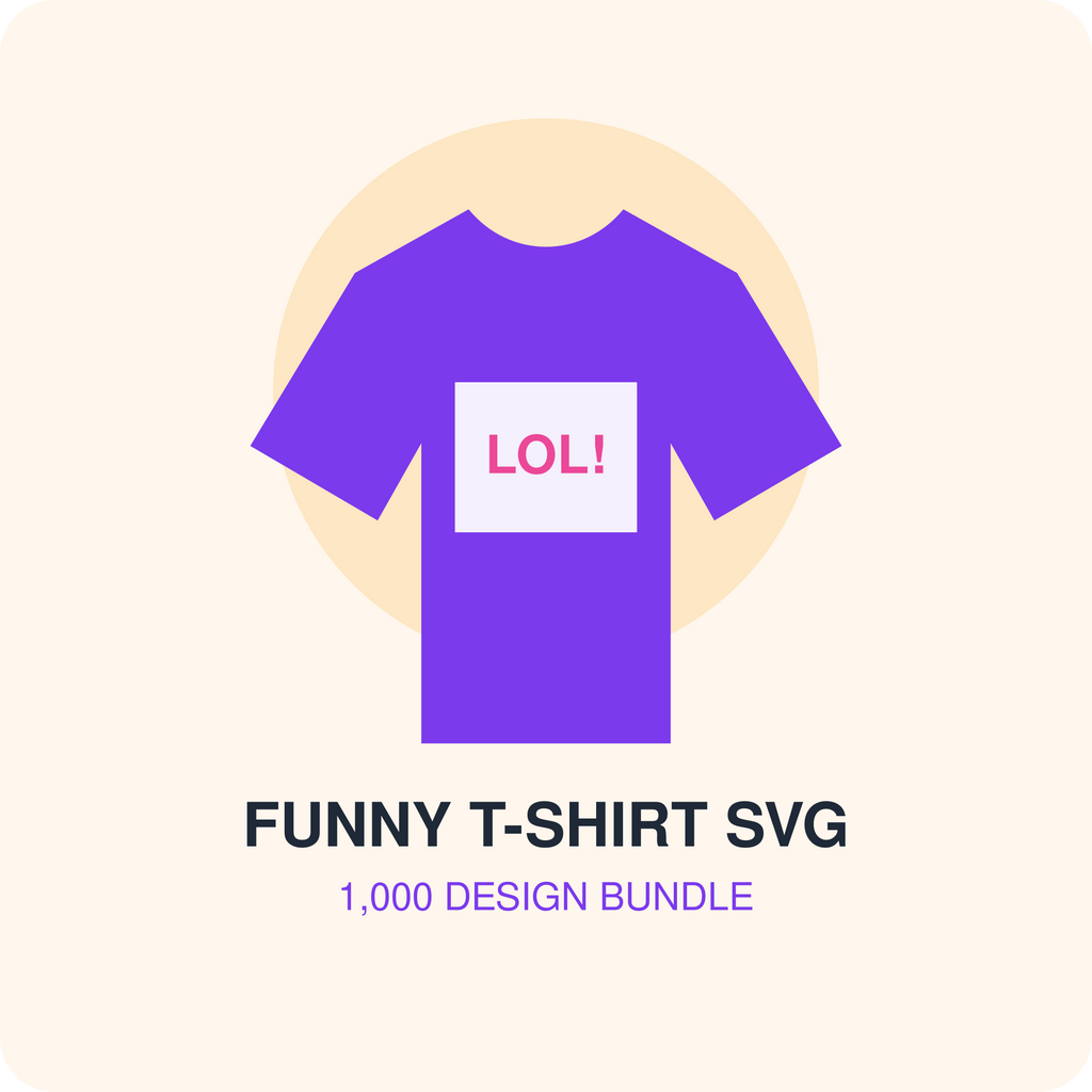 1,000 Funny T-Shirt SVG Bundle illustrated digital product preview