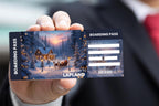 Editable Lapland Trip Ticket Template, Christmas Vacation Reveal (Digital Download)