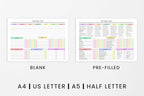 To-Do List Printable Planner, ADHD Task Tracker, Colorful PDF Checklist Daily Weekly Monthly Annual