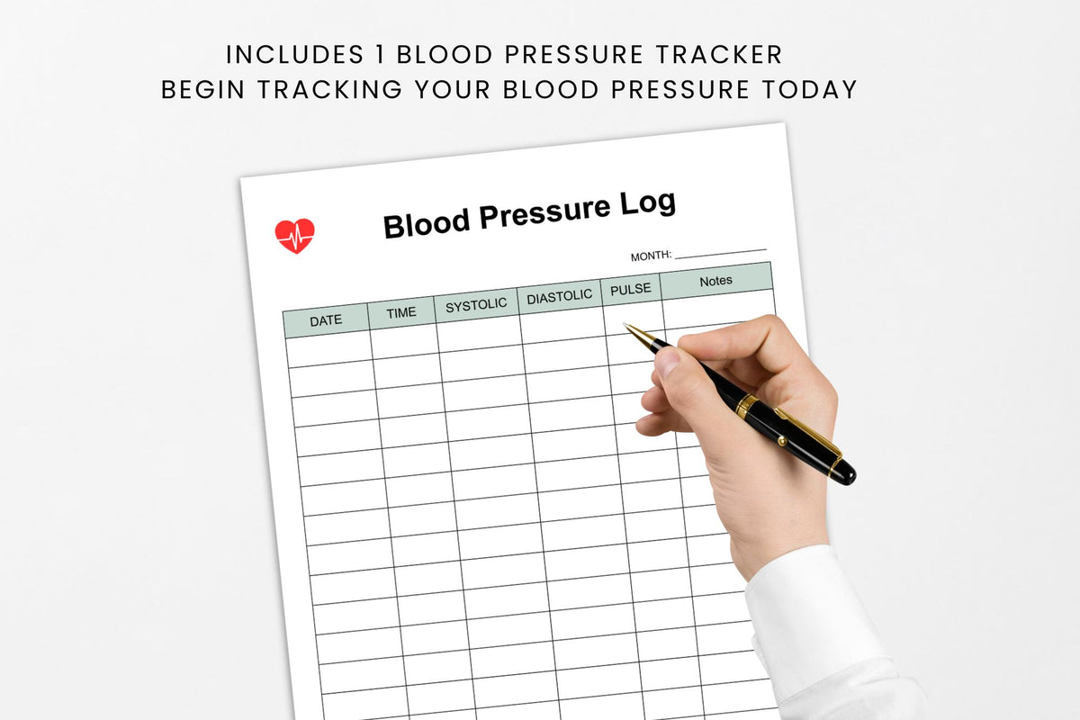 Blood Pressure Log Printable Blood Pressure Tracker PDF Blood Sugar Health Tracker Printable Medical Log Canva Editable A4 A5 US Letter