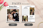 Wedding Newspaper Program, Editable Canva Template, Custom Poster (Digital Download)