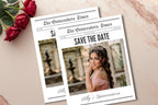 Quinceañera Newspaper Invitation Template, Editable Sweet 15 Party (Digital Download)