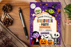 Kids Halloween Party Invitation, Editable Canva Costume Invite (5x7 Instant Download)