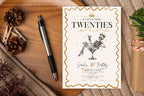 RIP Twenties 30th Birthday Invitation, Skeleton Cocktail Party Template (5x7 Download)