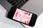 Pink Halloween Baby Shower Invitation, Little Boo Girl Ghost Invite (5x7 Instant Download)