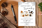 Editable Ghost Halloween Party Invitation, Kids Spooky Invite (5x7 Instant Download)